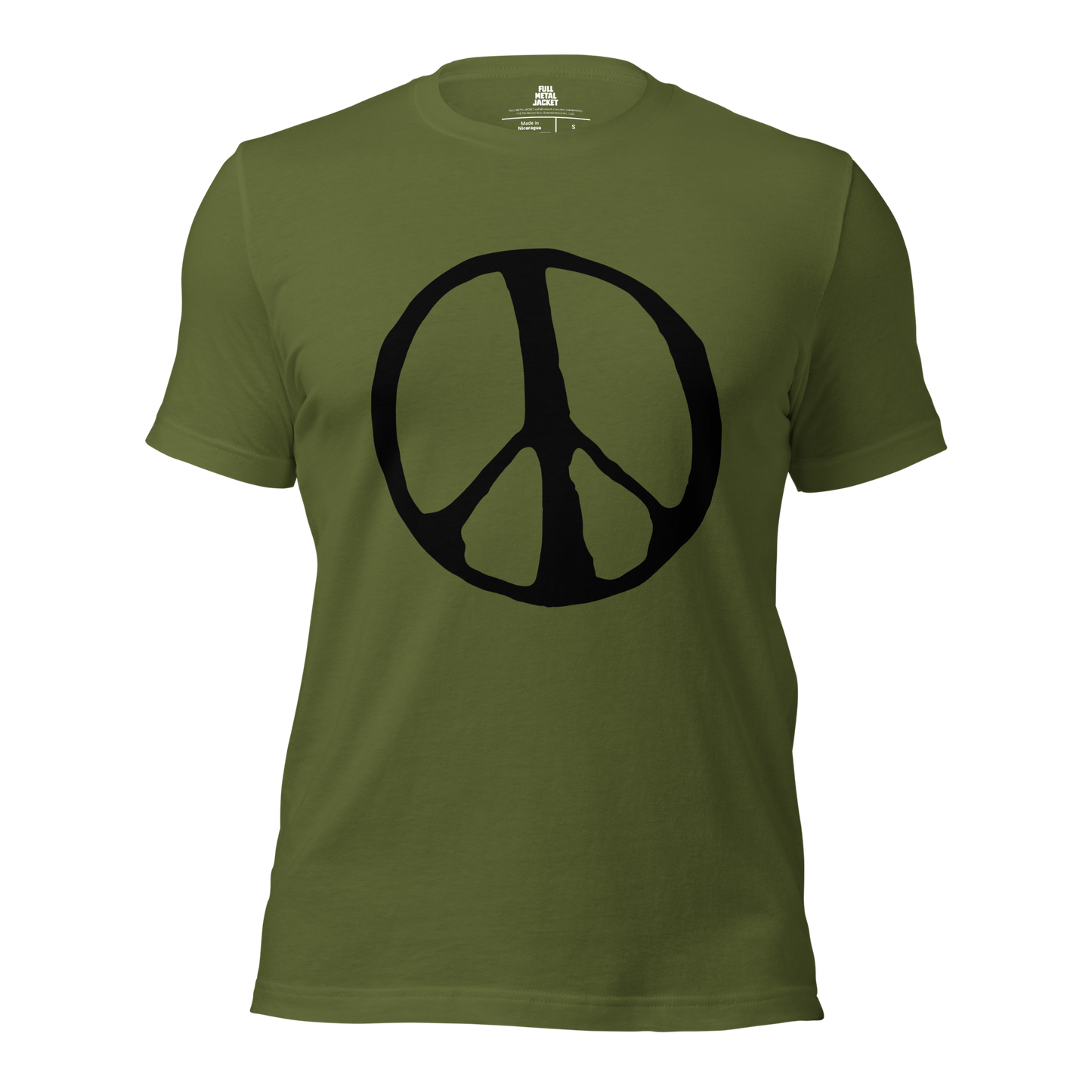 Full Metal Jacket - Peace Sign - Green T-Shirt