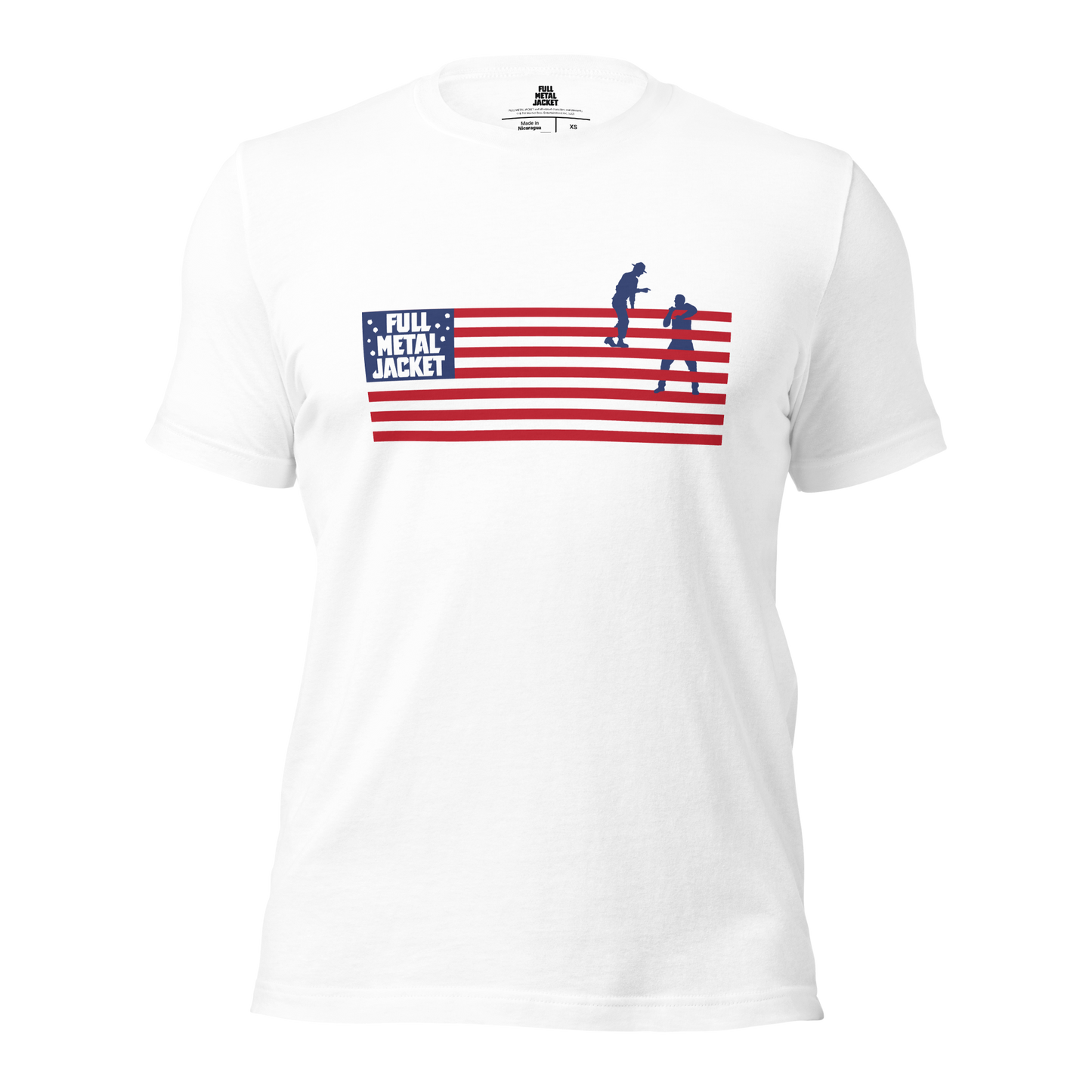 Full Metal Jacket - American Flag Marines - White T-Shirt
