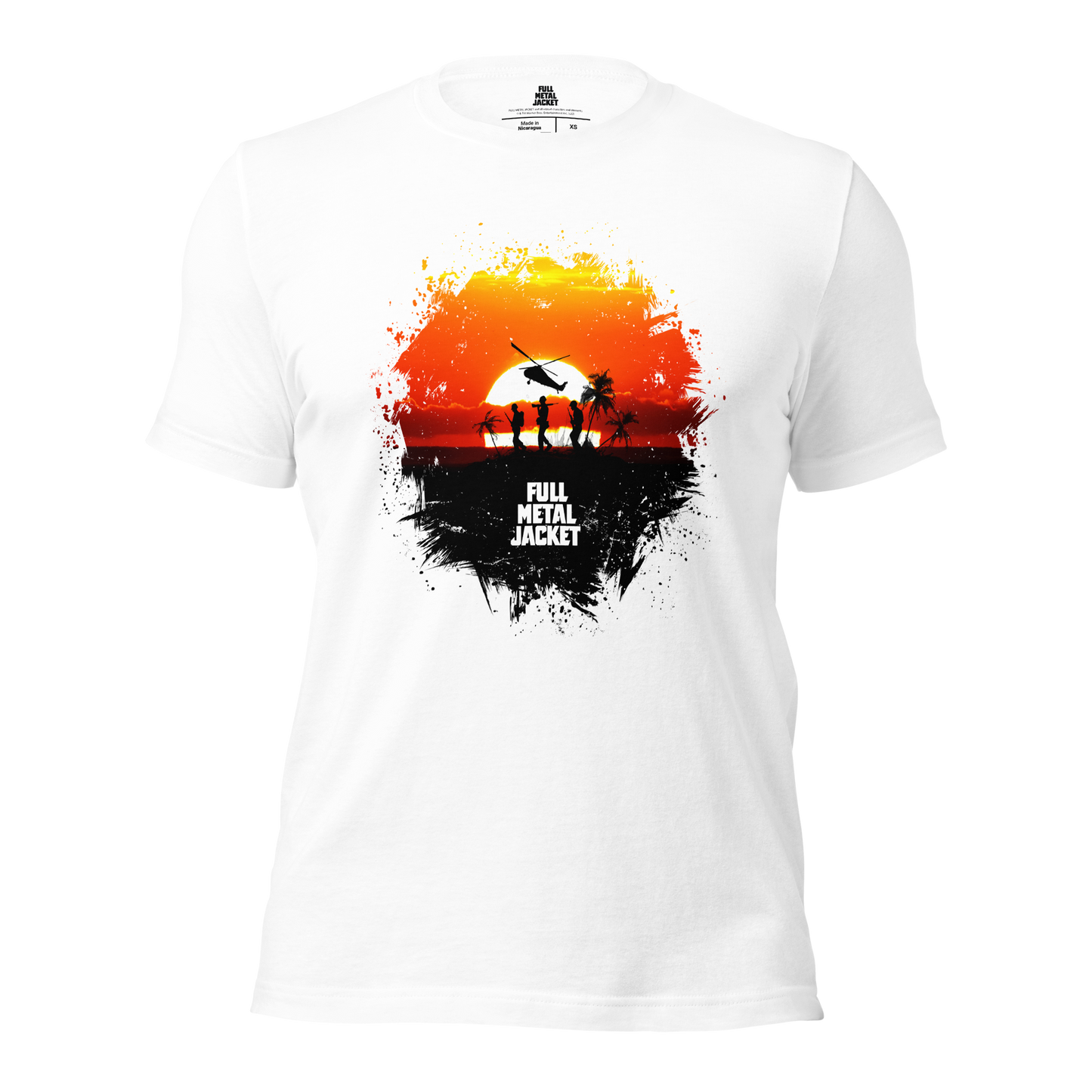 Full Metal Jacket - Vietnam Distressed Print - White T-Shirt