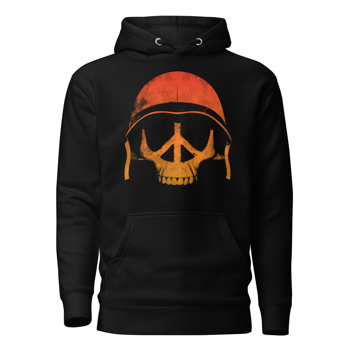 Full Metal Jacket - Peace Skull - Black Hooded Sweatshirt