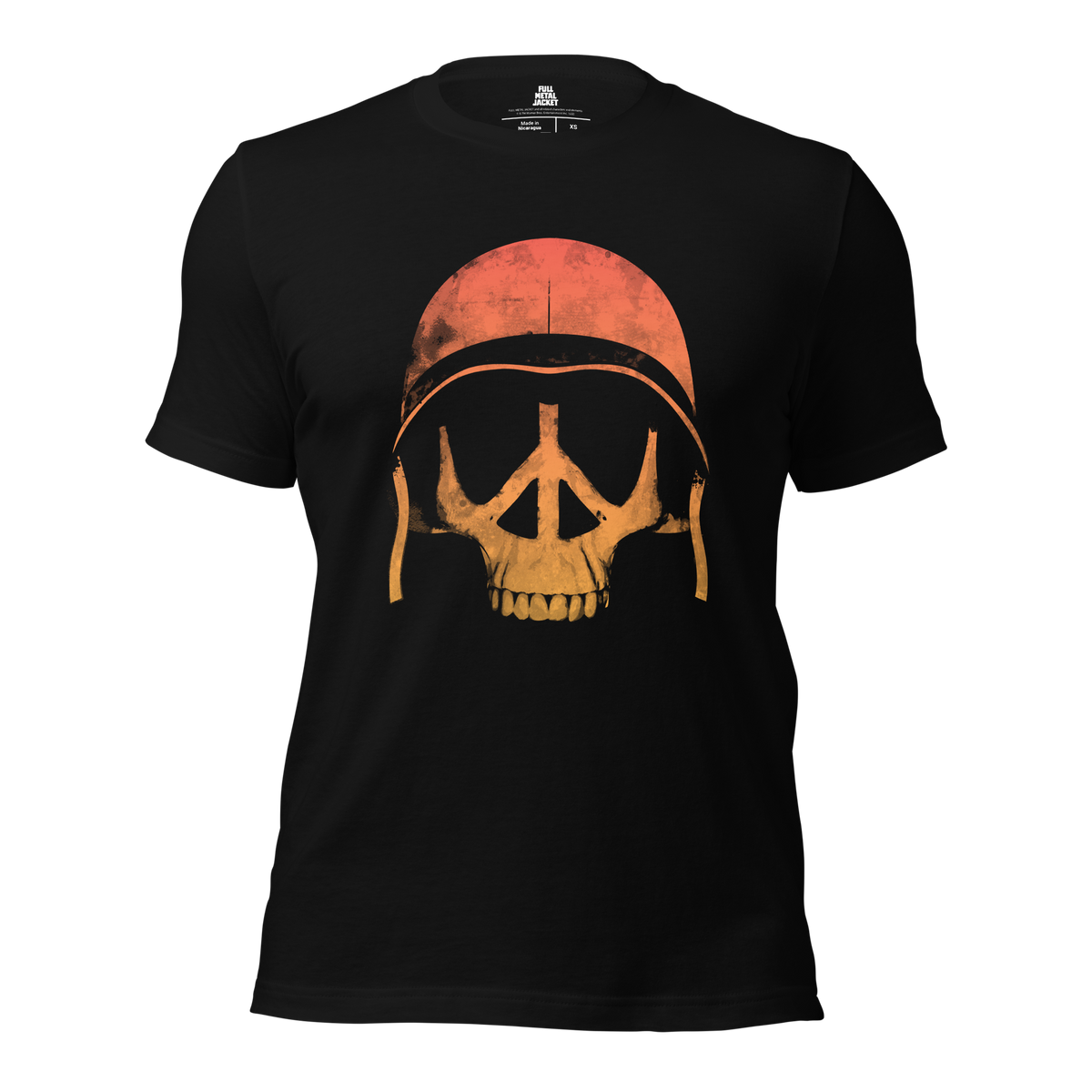 Full Metal Jacket - Peace Skull - Black T-Shirt