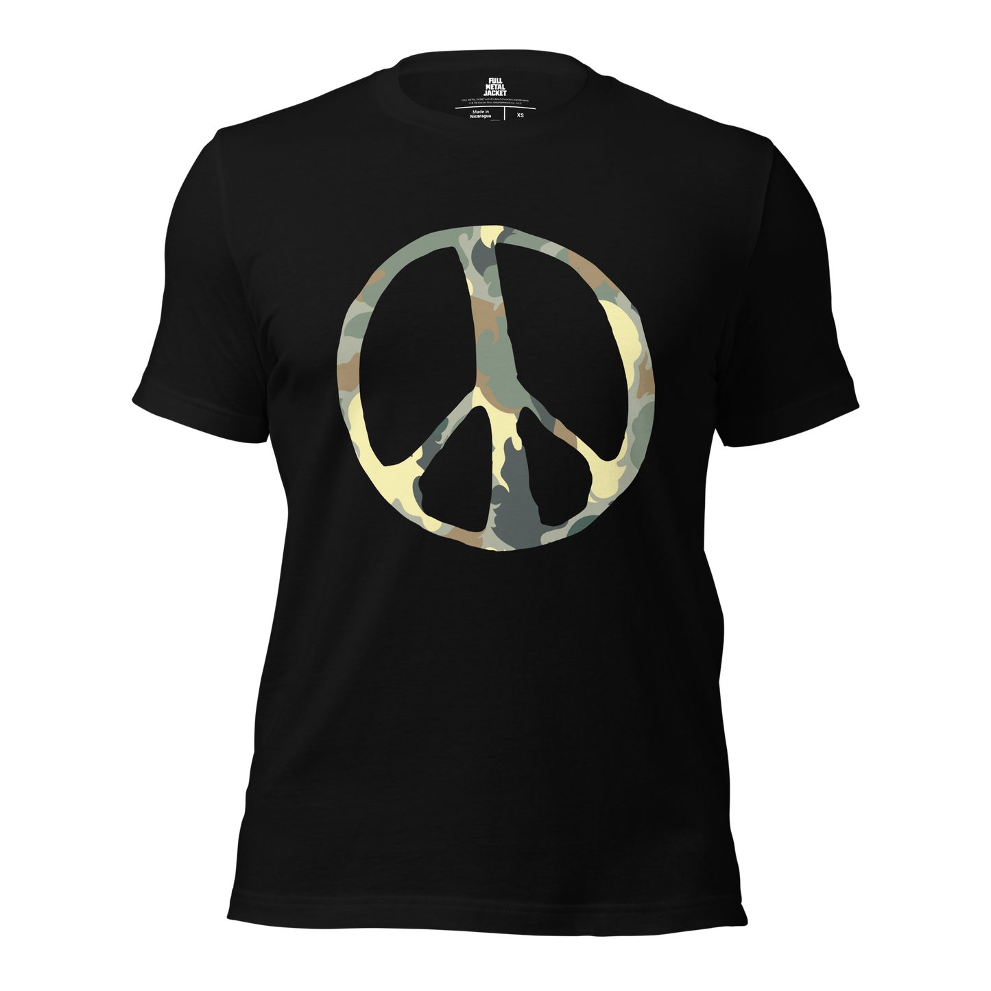 Full Metal Jacket - Green Camo Peace Sign - T-Shirt (2 colours)