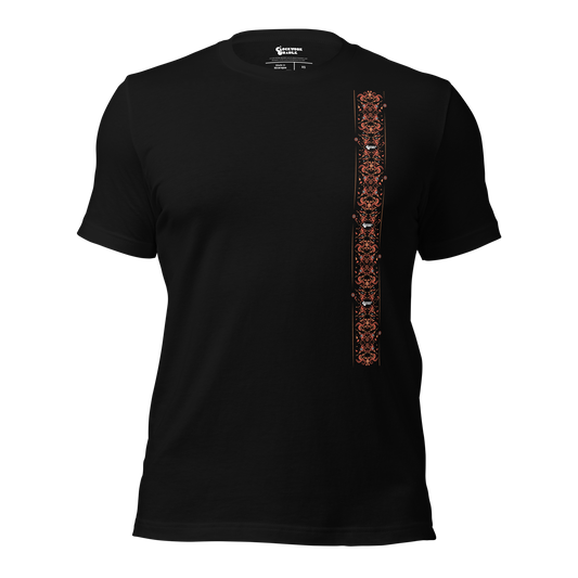 A Clockwork Orange - Graphic Pattern Stripe - Black T-Shirt