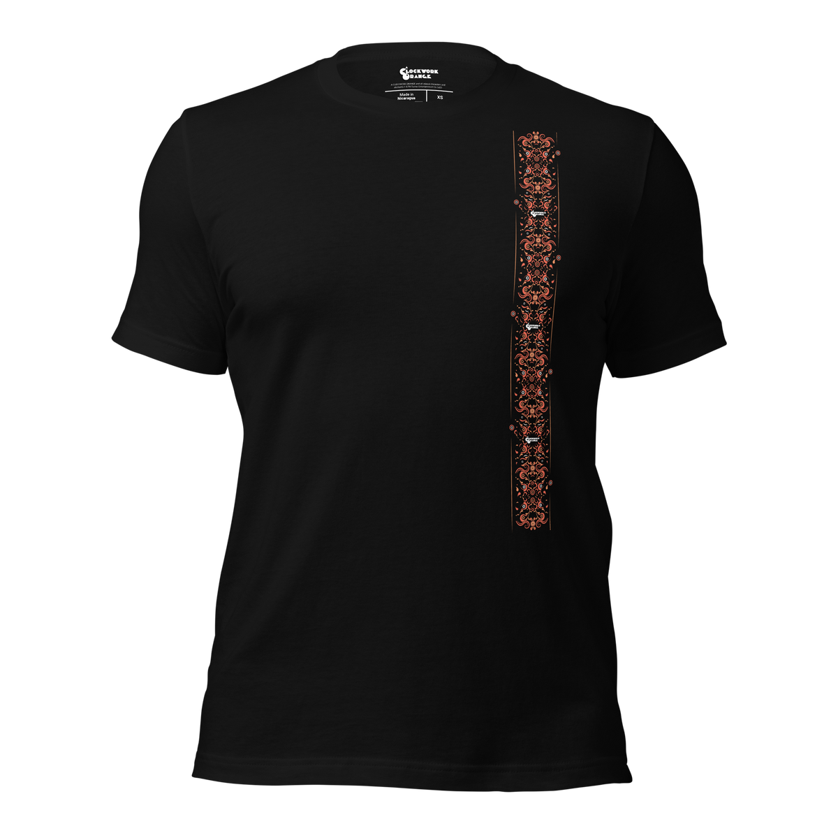 A Clockwork Orange - Graphic Pattern Stripe - Black T-Shirt