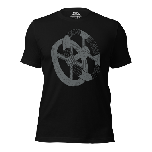 2001: A Space Odyssey - Space Station V - Black T-Shirt