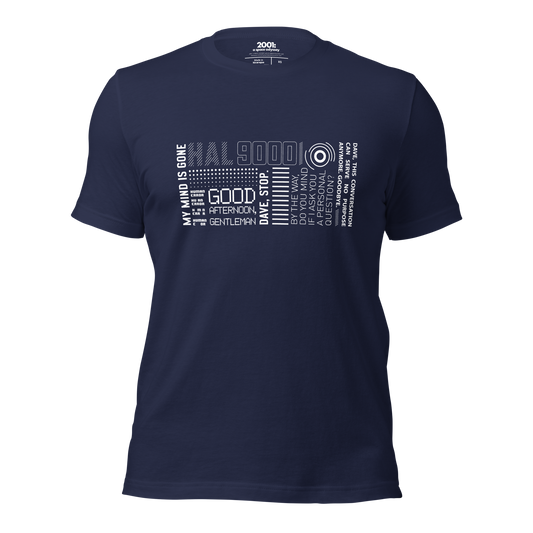 2001: A Space Odyssey - HAL Quotes Collection - T-Shirt (4 colours)