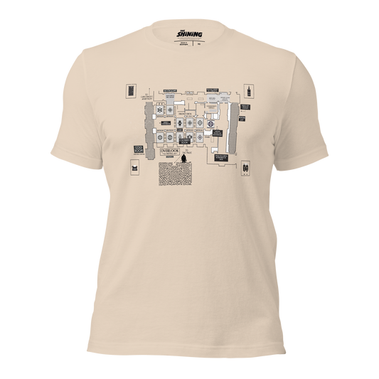 The Shining - The Overlook Hotel Floor Plan - Natural T-Shirt