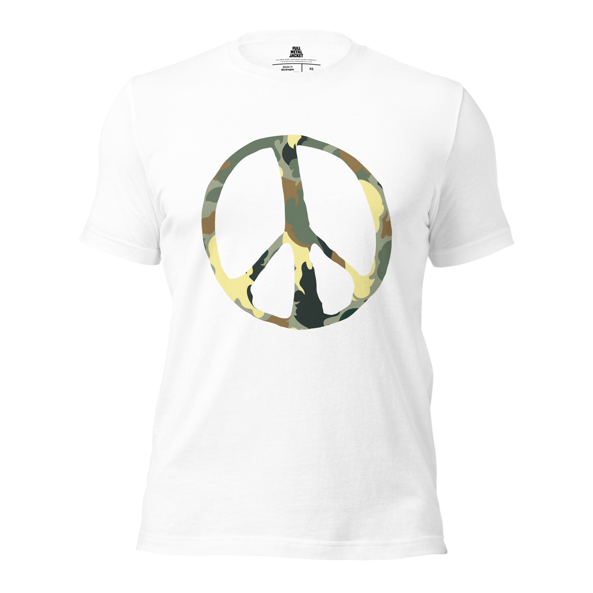 Full Metal Jacket - Green Camo Peace Sign - T-Shirt (2 colours)