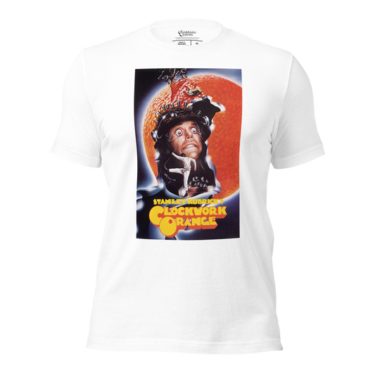 A Clockwork Orange - Philip Castle Film Poster - White T-Shirt