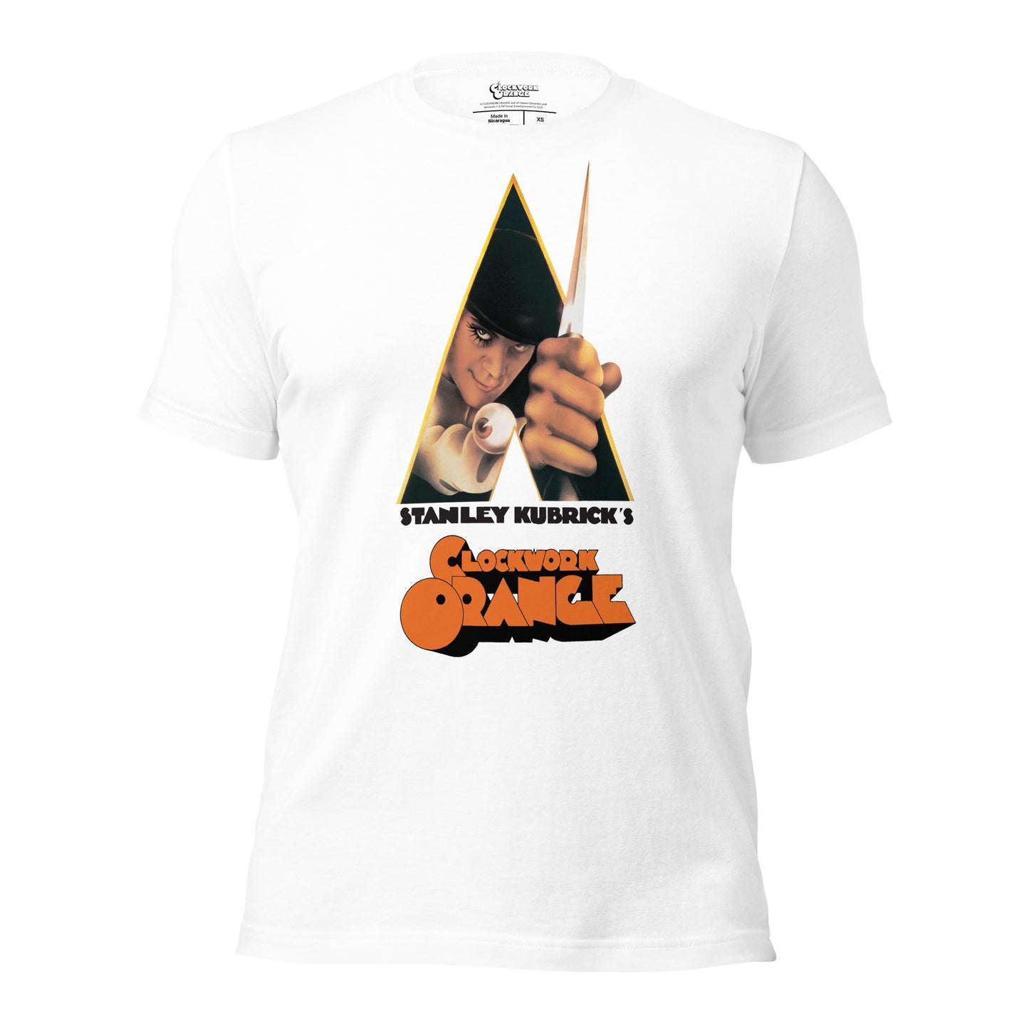A Clockwork Orange - Triangle Title Treatment - White T-Shirt