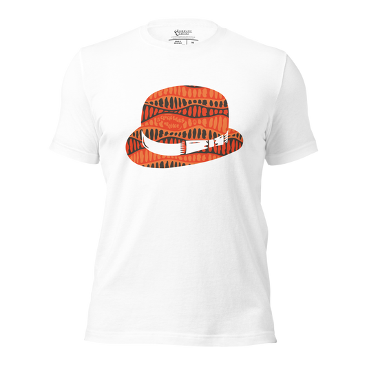 A Clockwork Orange - Graphic Design Bowler Hat - White T-Shirt