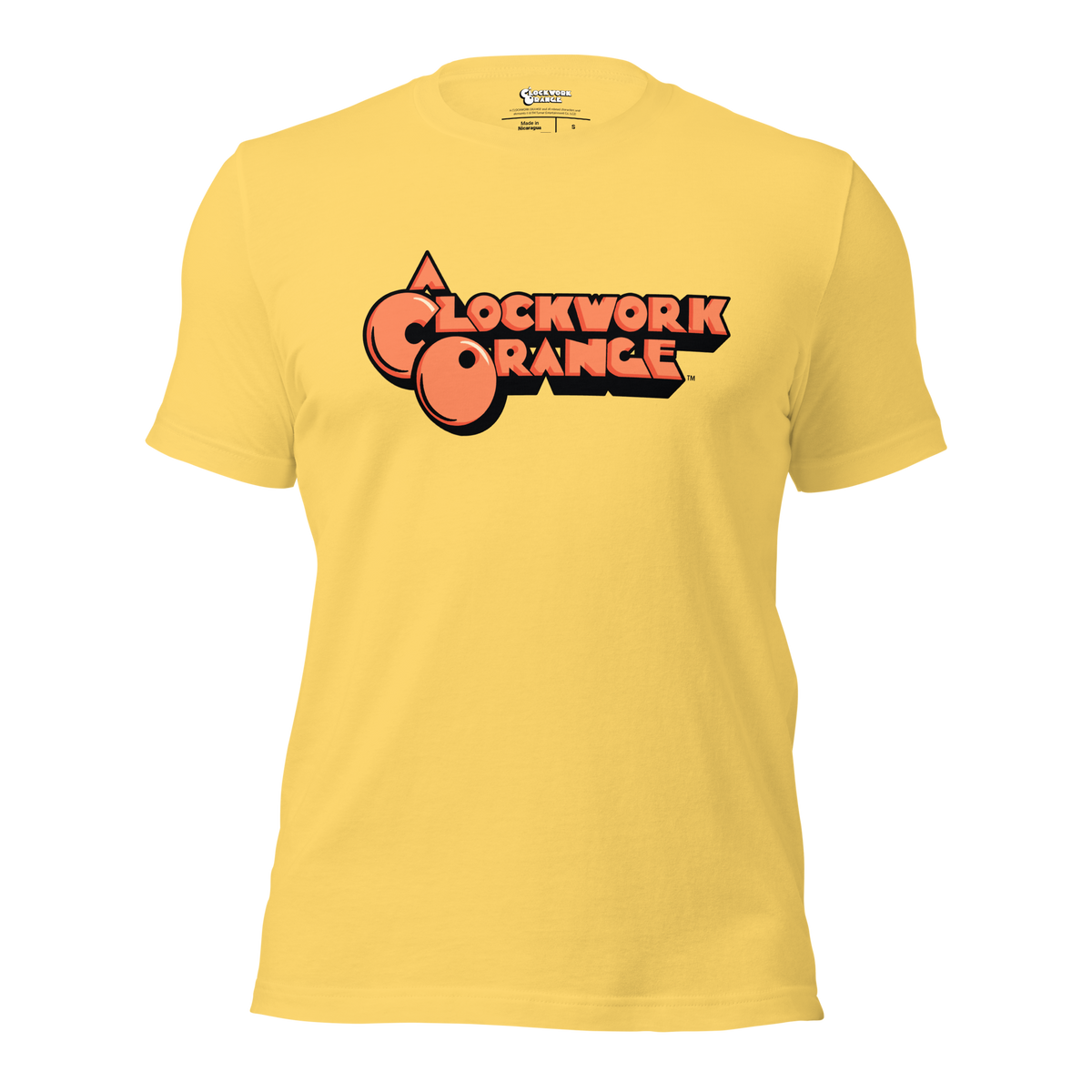 A Clockwork Orange - Film Title - Yellow T-Shirt